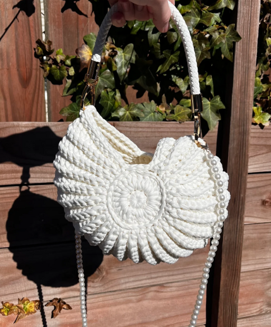 Muschel Häkeltasche