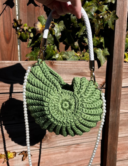 Muschel Häkeltasche