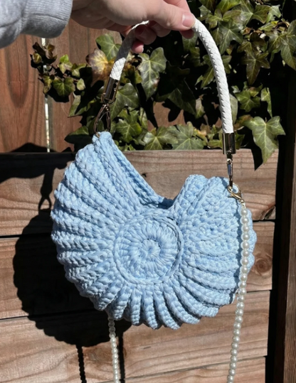 Muschel Häkeltasche